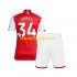 Camisola Arsenal Xhaka 34 Criança Equipamento Primeiro 2023-2024 Manga Curta